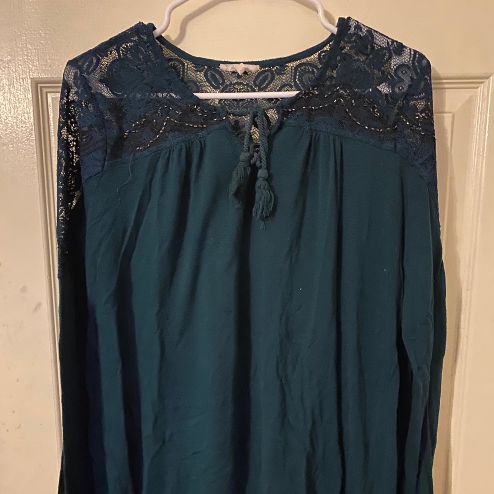 Oversized beaded blouse